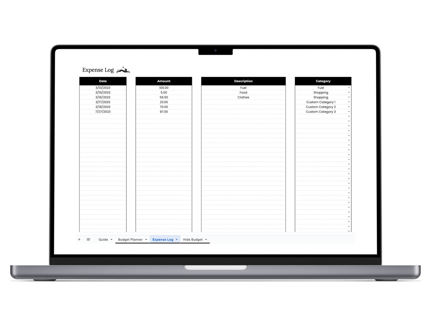 Monthly Budget Tracker