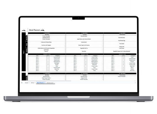 Monthly Meal Planner