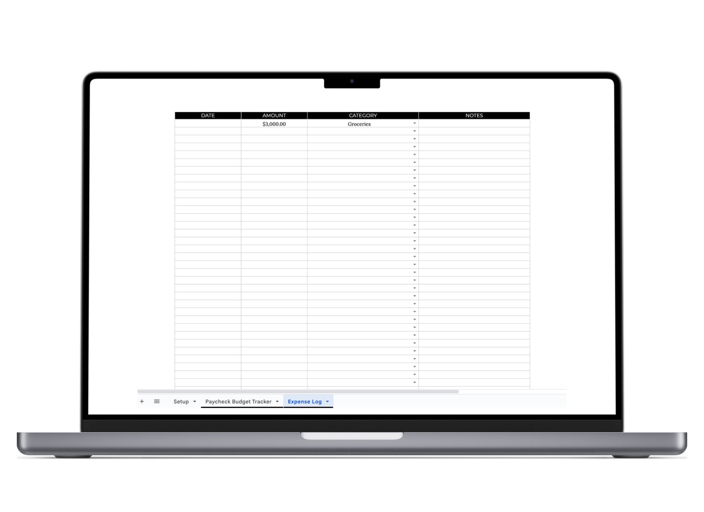 Paycheck Budget Tracker