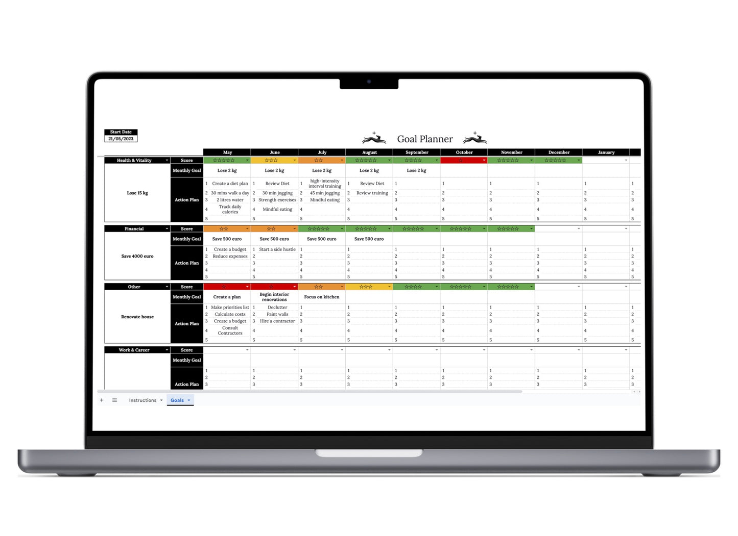Annual Goal Planner