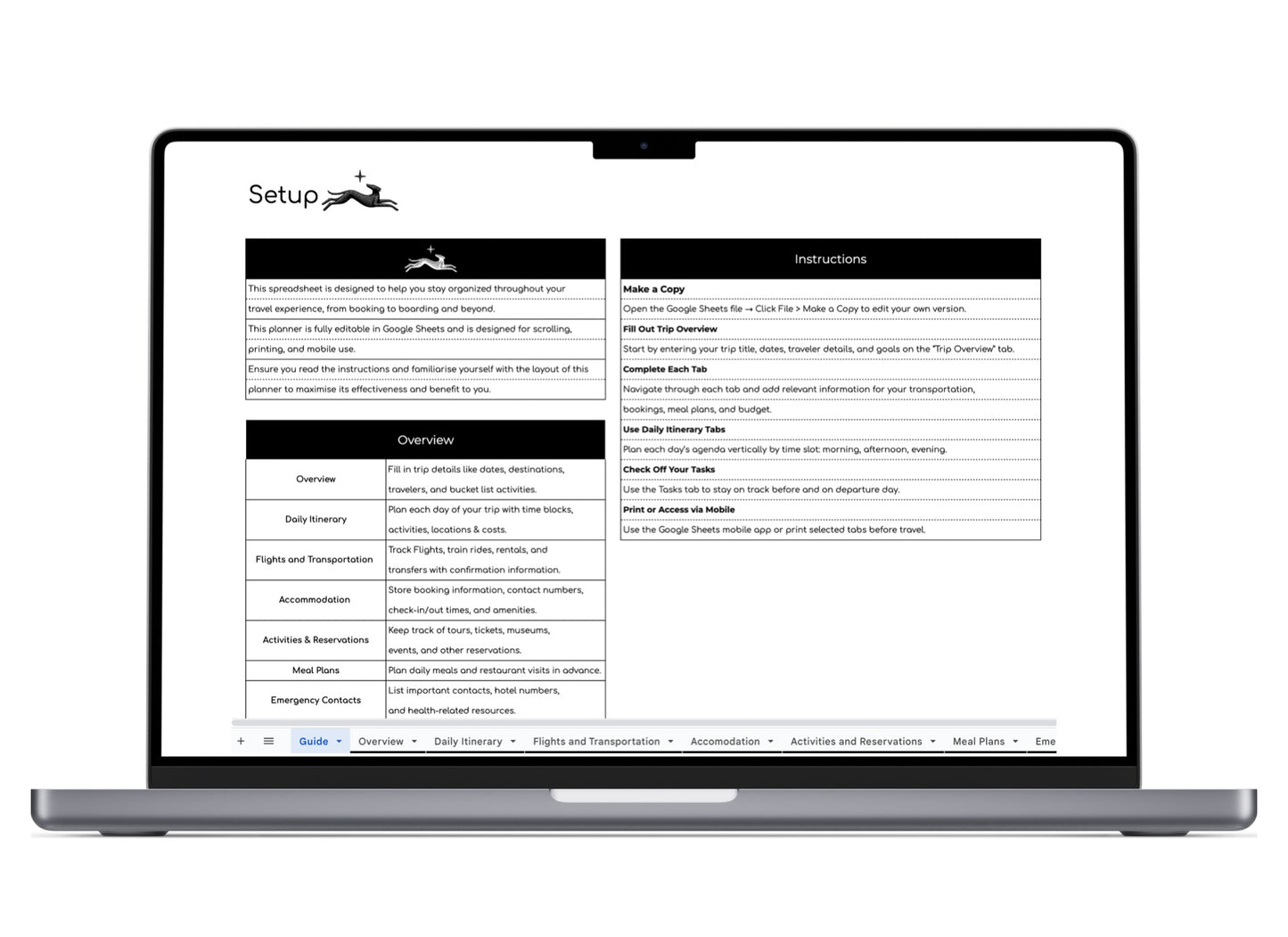 10 in 1 Travel Planner