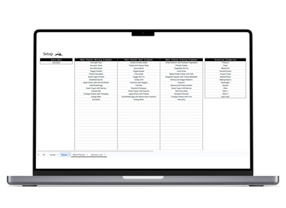 Monthly Meal Planner