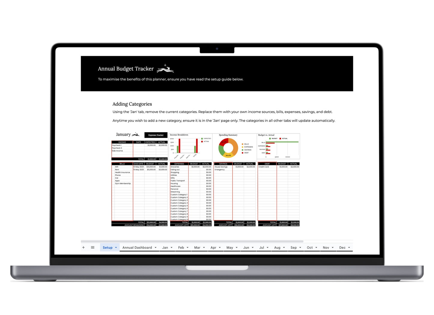 Annual Budget Tracker